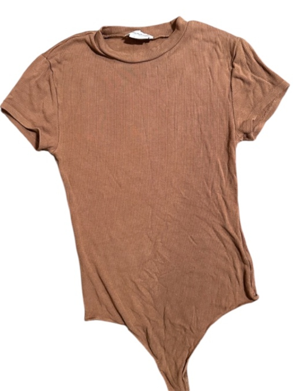 Revolve Lovers + Friends Brown Short Sleeve Bodysuit